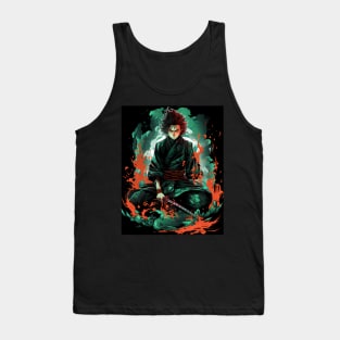 tanjiro kamado demon slayer Tank Top